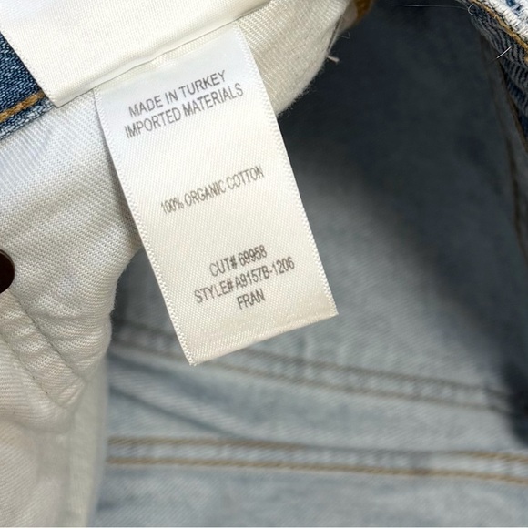 Agolde Light Blue Straight Leg Jeans - Picture 6 of 8